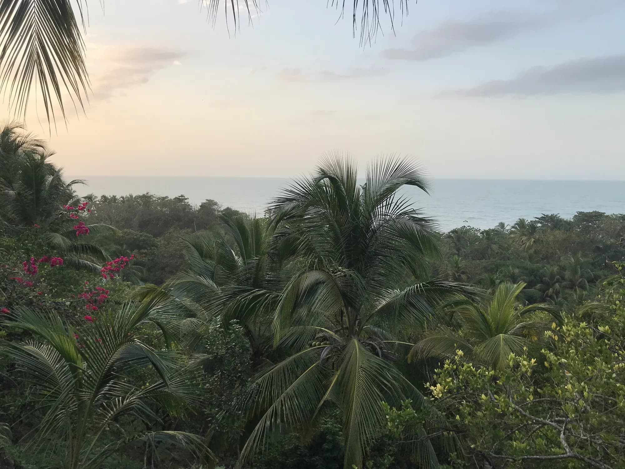 Vista al Caribe desde un mirador cerca de Santa Marta